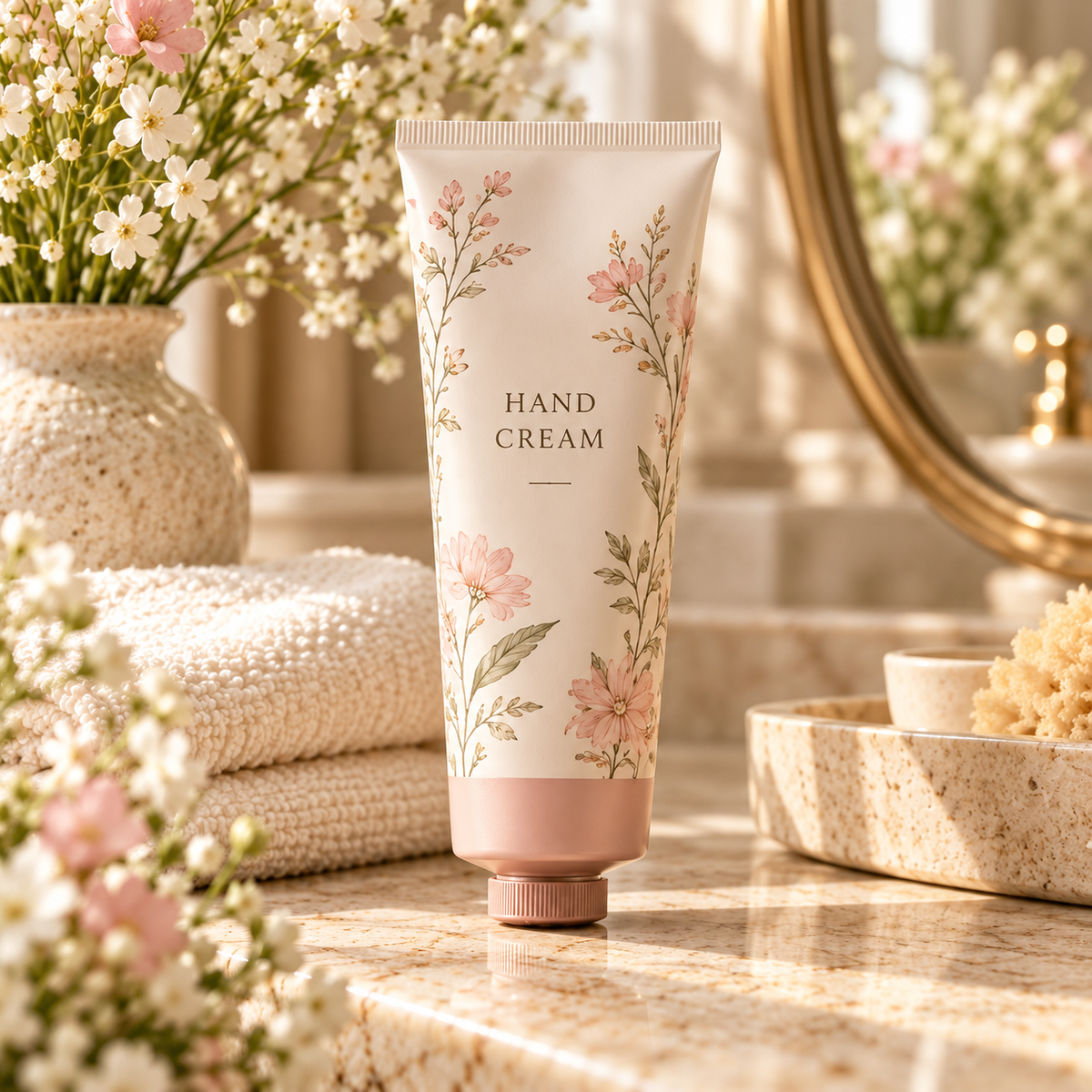 🌷 Hand Cream | Cream Formula | Everyday Care | Gift for Her | Pretty Floral Tube
