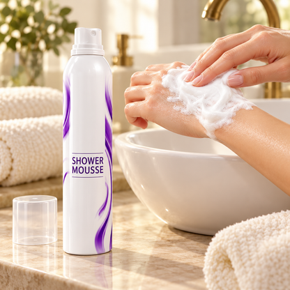 ☁ Shower Mousse | Foam Cleanser | Evening Shower | Gift for Her | Lilac Wave Can