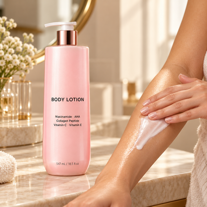🩷 Body Lotion | Niacinamide & AHA | After Shower | Gift for Her | Pink Glow Pump