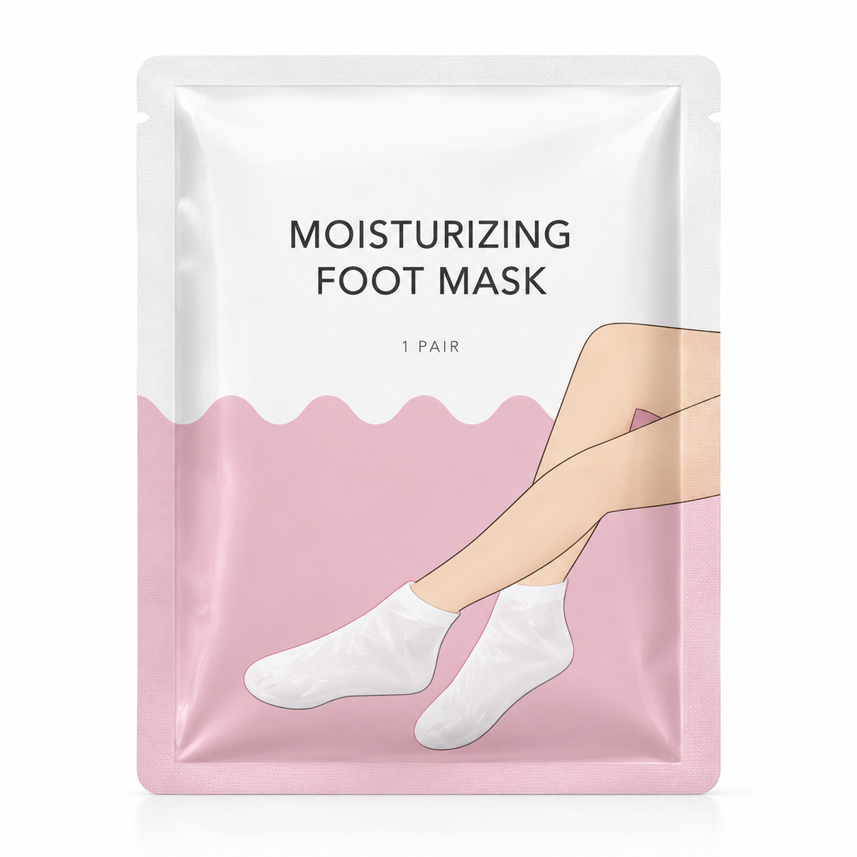 🧦 Foot Mask | Moisturizing Wrap | Spa Pedicure | Gift for Mom | Pink Sachet Pair