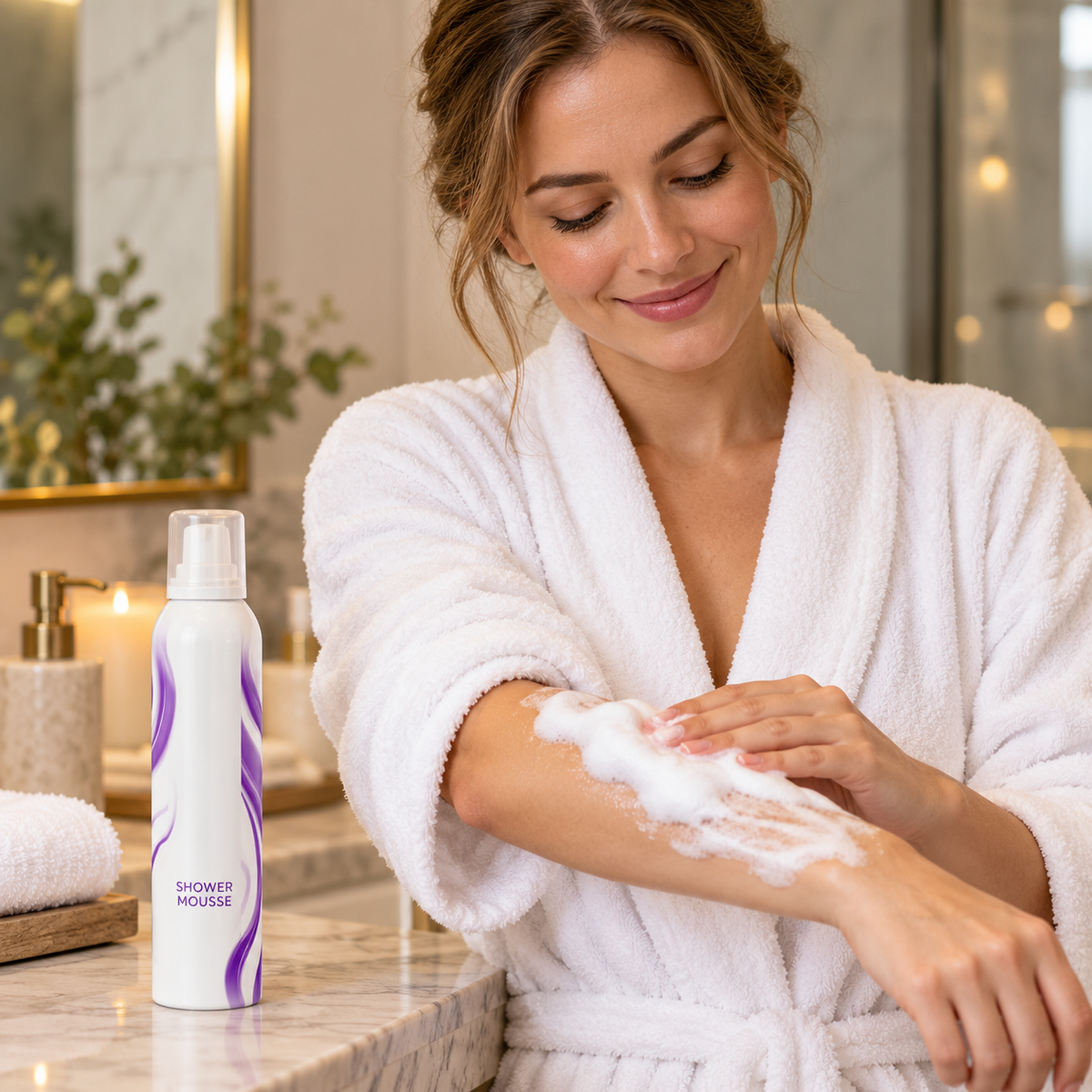 ☁ Shower Mousse | Foam Cleanser | Evening Shower | Gift for Her | Lilac Wave Can