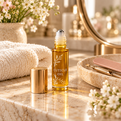 🌾 Cuticle Oil | Care Oil | Home Manicure | Gift for Her | Gold Botanical Roll-On