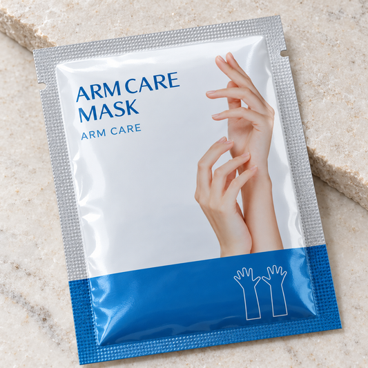 💧 Arm Care Mask | Mask Wrap | Home Spa Time | Gift for Her | Blue & White Sachet