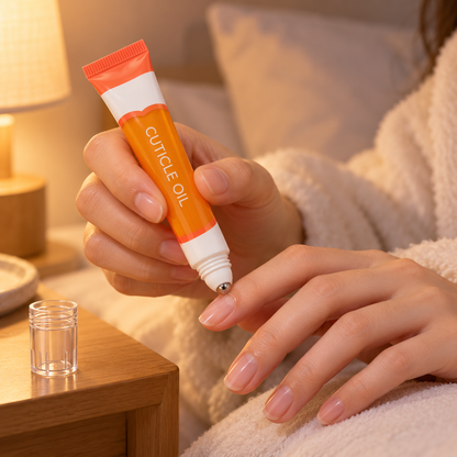 🍊 Cuticle Oil | Care Oil | At-Home Manicure | Gift for Her | Orange Roll-On Tube