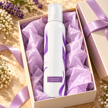 ☁ Shower Mousse | Foam Cleanser | Evening Shower | Gift for Her | Lilac Wave Can