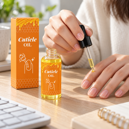 🍯 Cuticle Oil | Care Oil | Home Manicure | Gift for Her | Amber Honeycomb Design