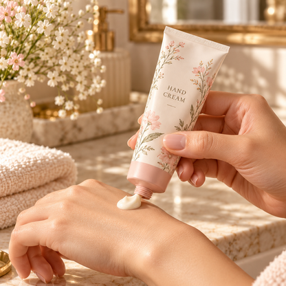 🌷 Hand Cream | Cream Formula | Everyday Care | Gift for Her | Pretty Floral Tube