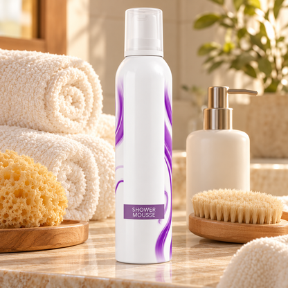 ☁ Shower Mousse | Foam Cleanser | Evening Shower | Gift for Her | Lilac Wave Can