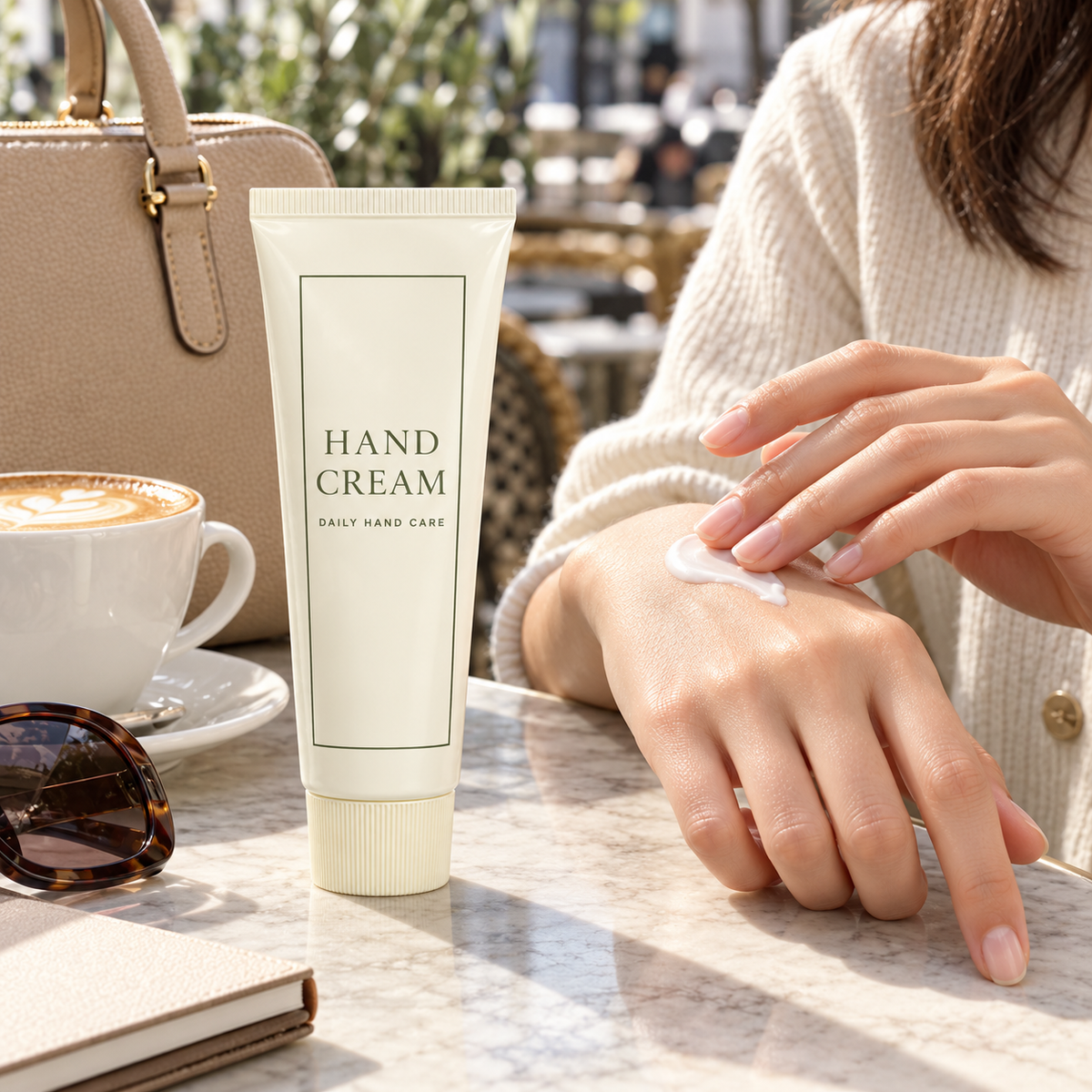 🤍 Hand Cream | Cream Formula | Everyday Care | Gift for Her | Elegant Ivory Tube